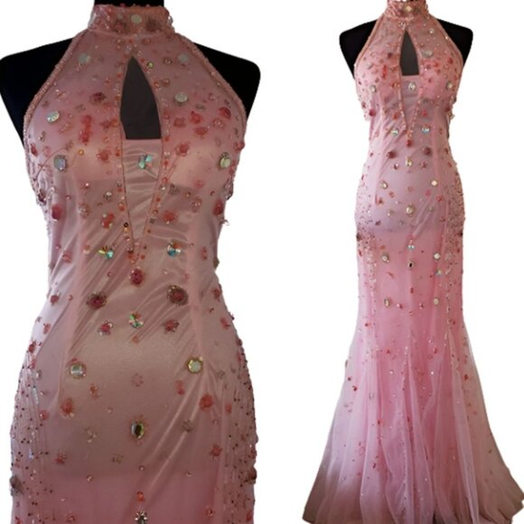 Luxury Designer Couture Evening Wedding Cocktail Runway Prom Party Gown Dress - Picture 7 of 12